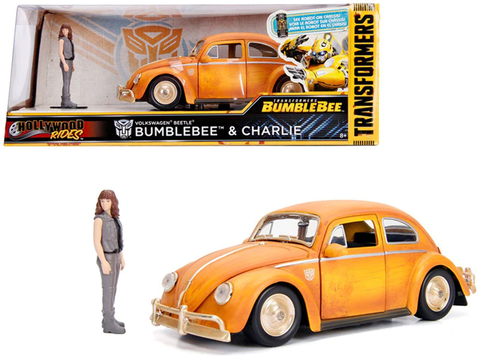 Transformers Bumblebee Volkswagen Beetle & Charlie Collectible Metal Figurine