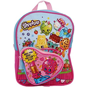 Shopkins Mini Backpack with Heart-Shaped Front Pocket