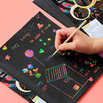 Rainbow Scratch Paper Art Set